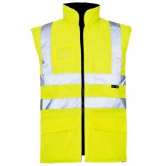 Supertouch Hi Vis Yellow Interactive Bodywarmer