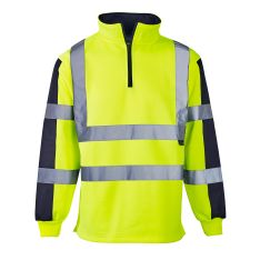 Supertouch Hi Vis 2 Tone Yellow Rugby Shirt