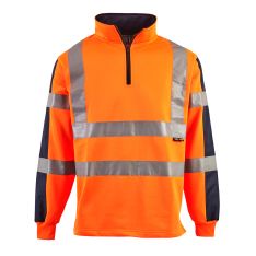 Supertouch Hi Vis 2 Tone Orange Rugby Shirt