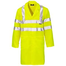 Supertouch Hi Vis Yellow Coat