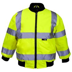 Supertouch Hi Vis Yellow Junior Bomber Jackets