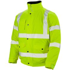 Stormflex® Hi Vis Yellow PU Bomber Jacket