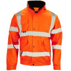 Supertouch Hi Vis Orange Breathable 2 in 1 Bomber Jacket