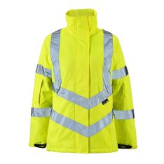 Ladies Hi Vis Yellow Kamela Padded Jacket 