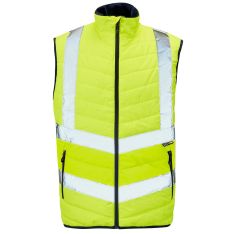 Supertouch Hi Vis Yellow Puffer Bodywarmer