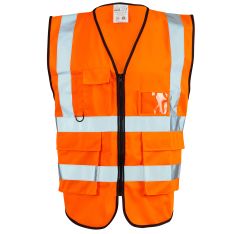 Supertouch Hi Vis Orange Executive Vest