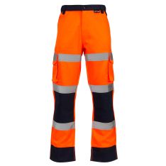 Supertouch Hi-Vis 2 Tone Orange Combat Trousers