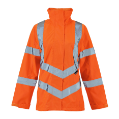 Ladies Hi Vis Orange Sophia Lightweight Jacket