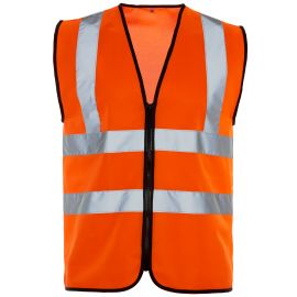 Supertouch Hi Vis Orange Zip Vest