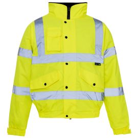 Supertouch Hi Vis Yellow Standard Storm Bomber Jacket