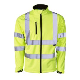 Supertouch Hi Vis Yellow Softshell Jacket