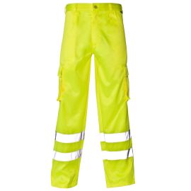 Supertouch Hi Vis Yellow Combat Trousers